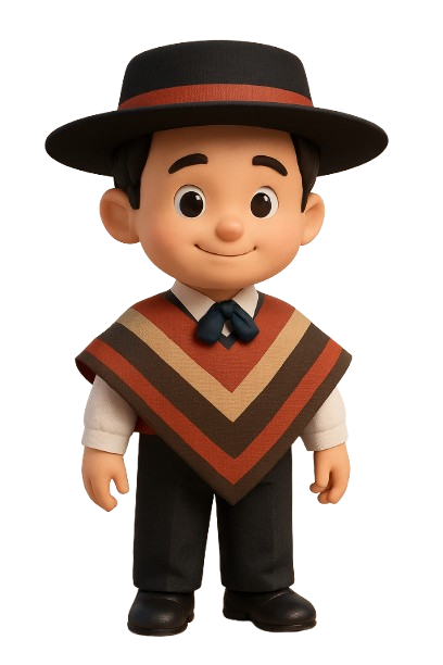 Niño huaso - bailarín tradicional chileno